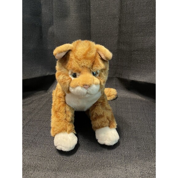 Ganz Webkinz Signature Tabby Cat Orange Stuffed Plush WKS1016 No Code Retired - Picture 9 of 9